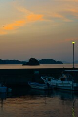 暮れてゆく漁港の風景　➁。。。！