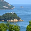 夏の馬島灯台と来島　①。。。！