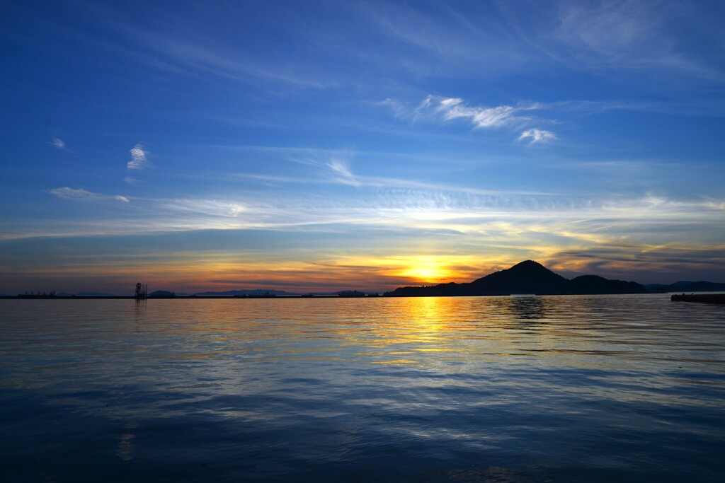 夕暮と釣り人　④。。。！