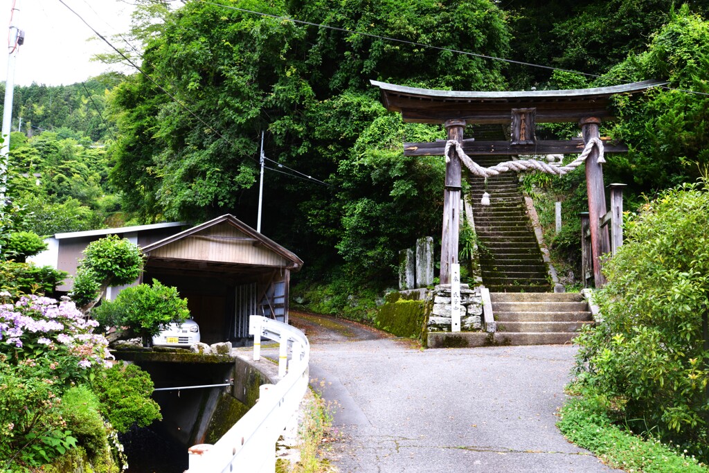 山郷の雨あがる　④。。。！