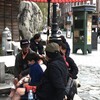足湯．．気持ち良い～い　①。。。！