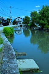 涼しげな堀割町　➂。。。！