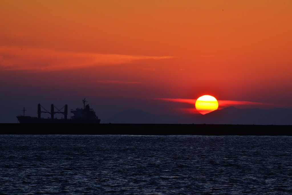 落日　②。。。！