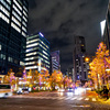 御堂筋イルミネーションを見て歩く