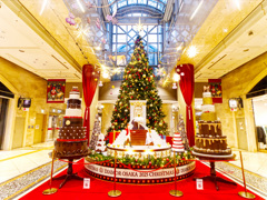 ディアモール大阪の降雪イベント「くるみ割り人形」