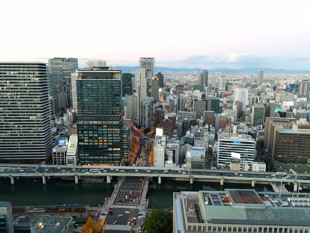 「淀屋橋スカイテラス」からの夜景