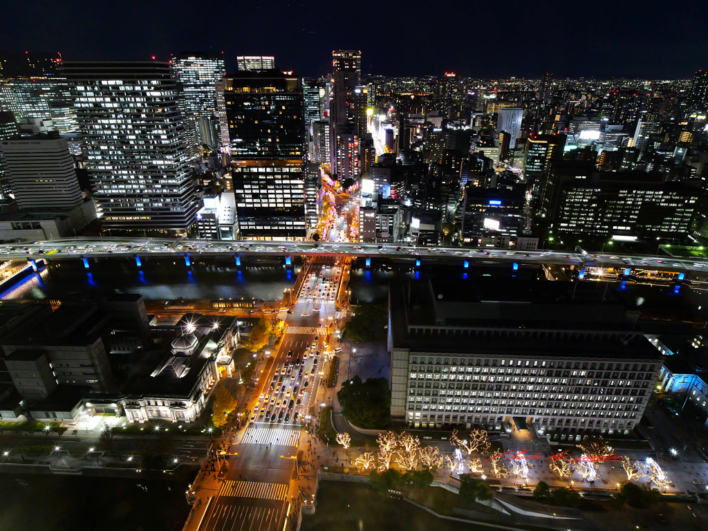 「淀屋橋スカイテラス」からの夜景-4