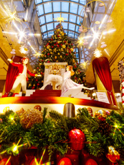 ディアモール大阪の降雪イベント「くるみ割り人形」2