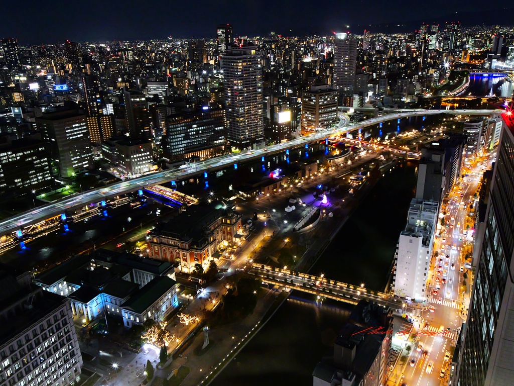 「淀屋橋スカイテラス」からの夜景-6