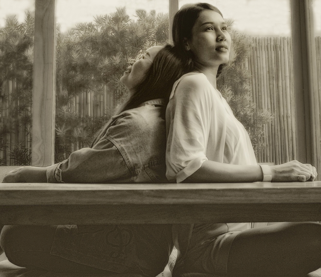 This moment flows calmly like a river   