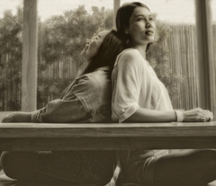 This moment flows calmly like a river   
