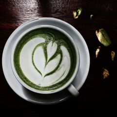 matcha green tea latte　