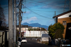 筑波山が見えるわが町