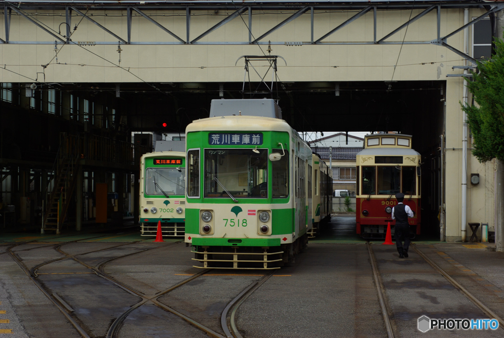 2008年に撮影した。都電荒川線