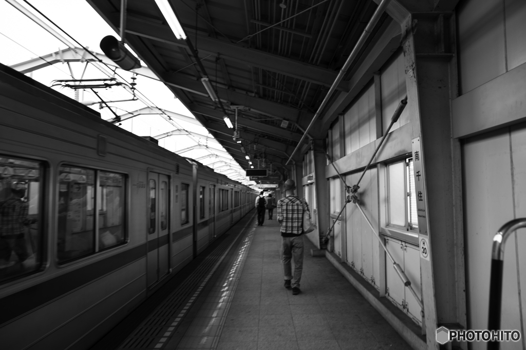 南千住駅で