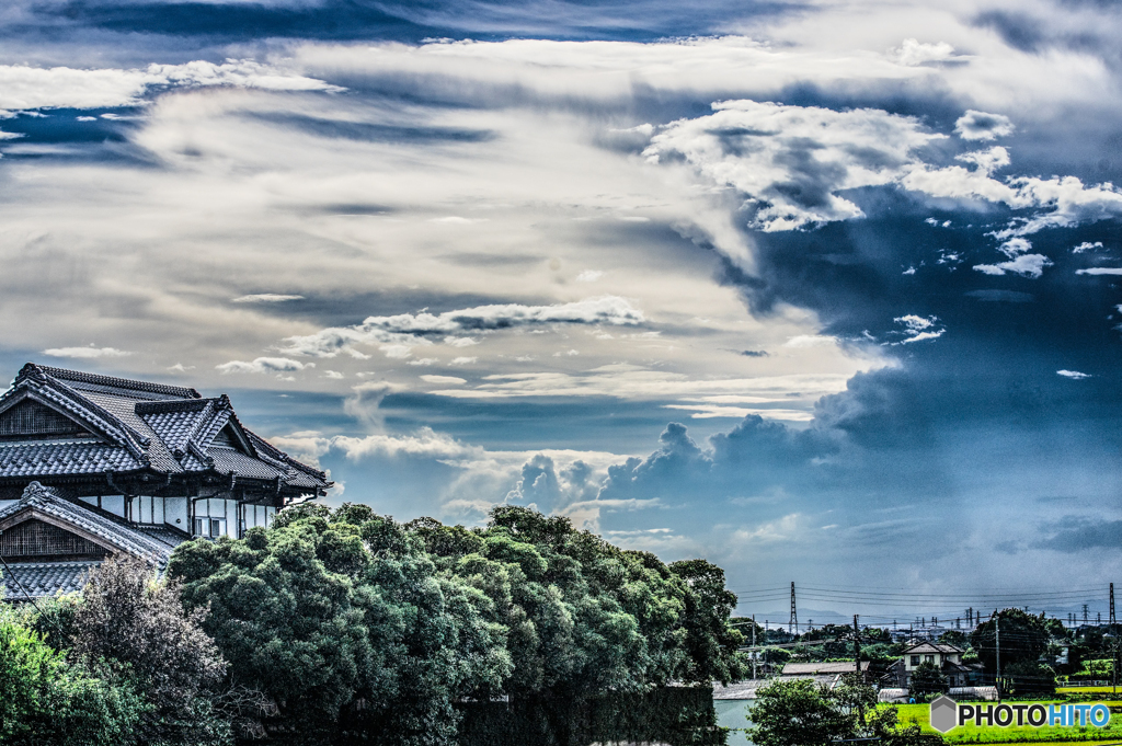 立体感がある雲