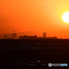 羽田空港から日没展望