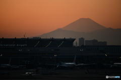 羽田空港から富士山展望