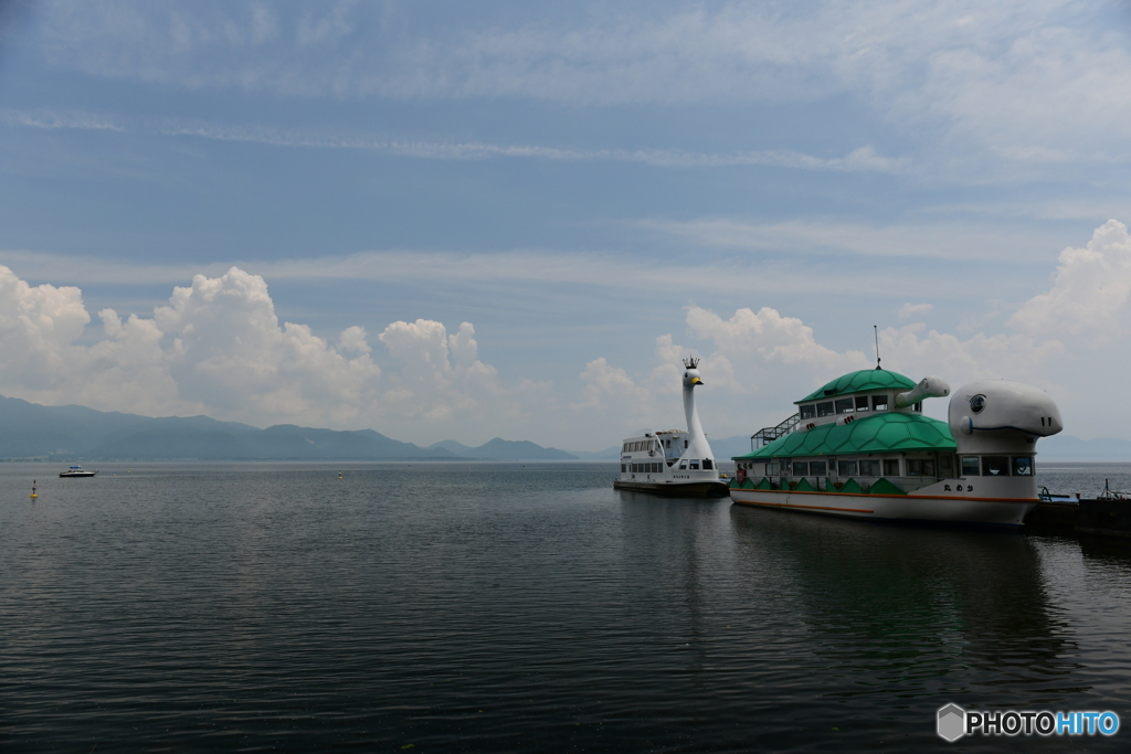 はくちょう丸とかめ丸の桟橋