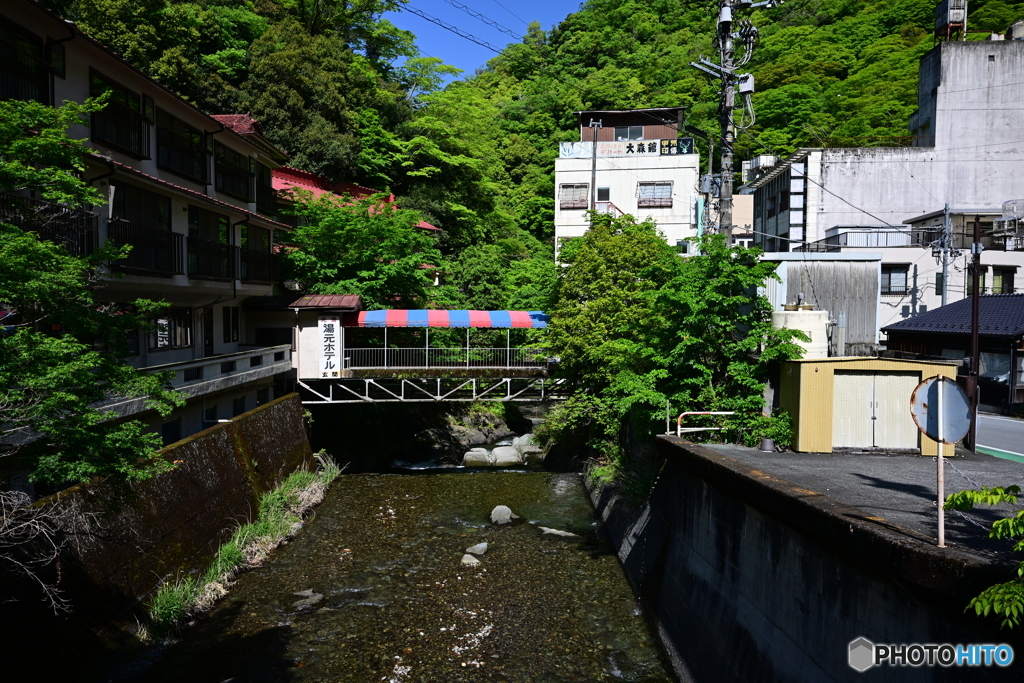下部温泉中心地