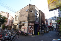 飲み屋街の一角