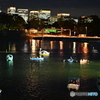 皇居お堀と夜景