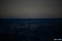 長沼公園から北関東の山々遠望