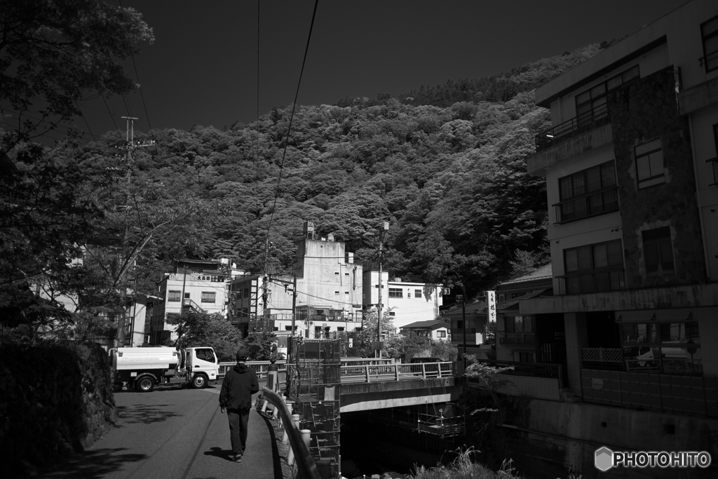 下部温泉の一風景