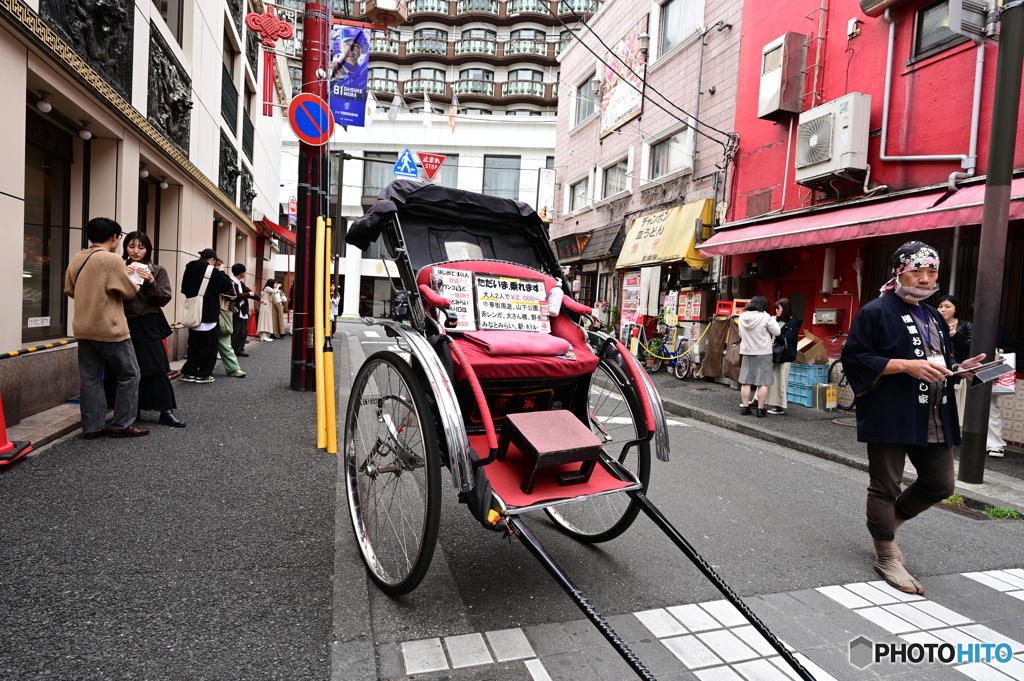 人力車　ただいま乗れます