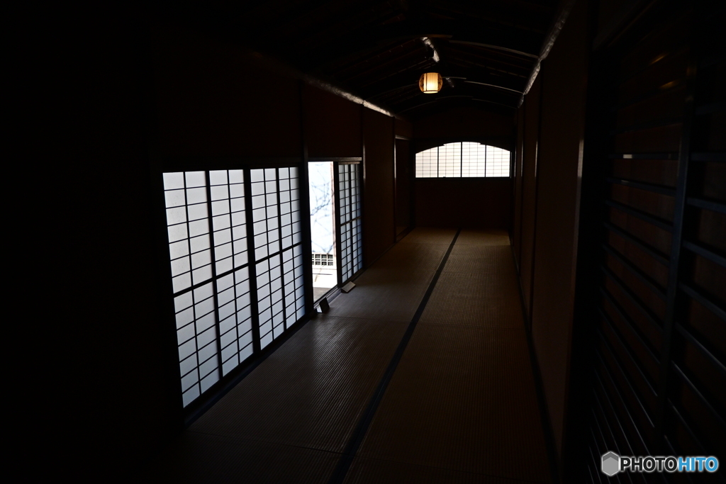 旧岩崎邸和館の畳廊下