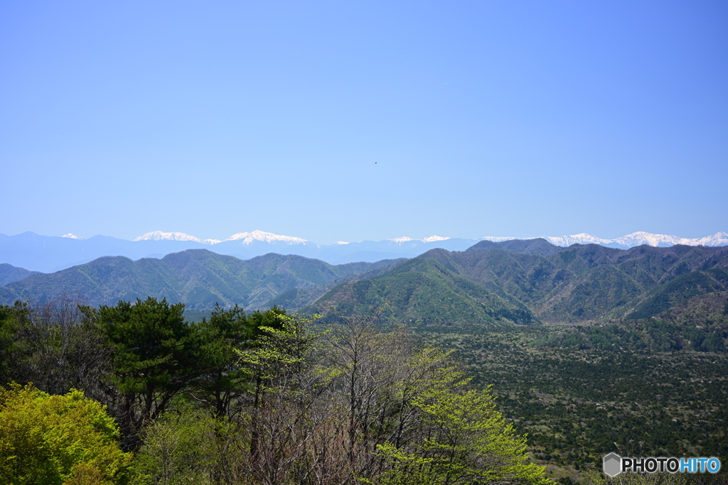 紅葉台からの南アルプス連峰
