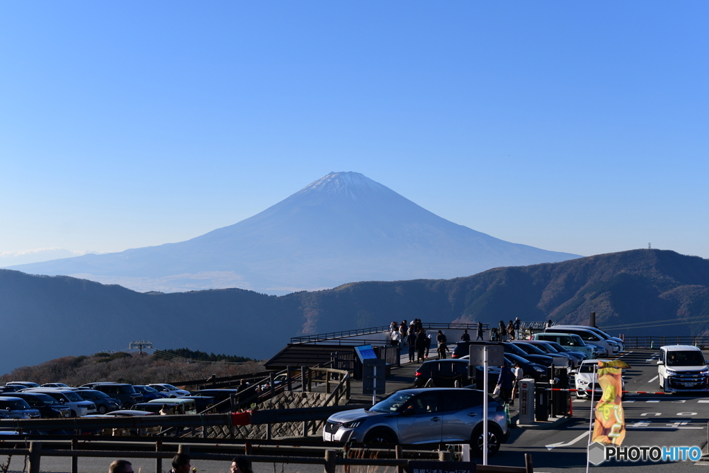 大涌谷から富士山展望