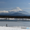 冬の精進湖