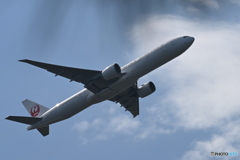 JAL機離陸