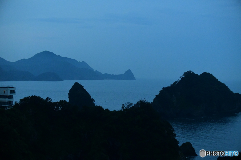 堂ヶ島の海岸線