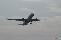 JAL機離陸直後
