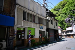 下部温泉のバーバーショップ