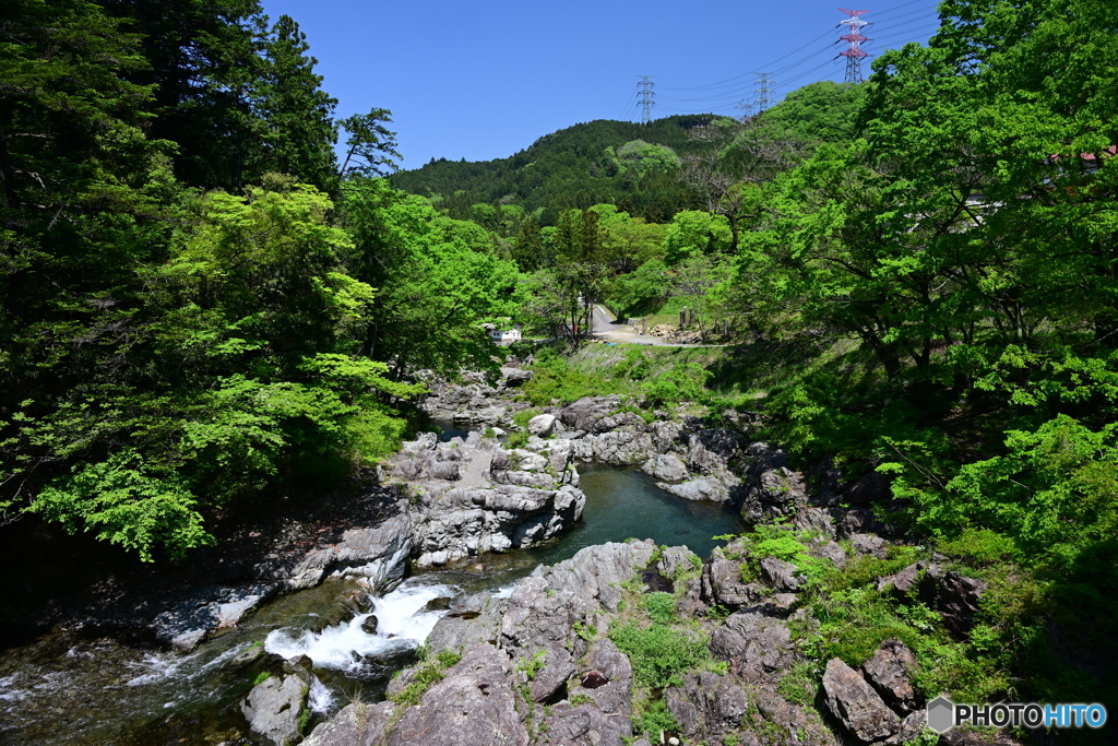 晴天の秋川渓谷