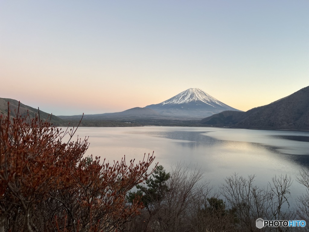 夕刻の富士山