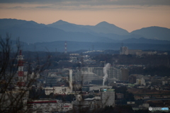長沼公園から奥多摩遠望