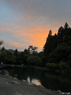 夜明けのキャンプ場