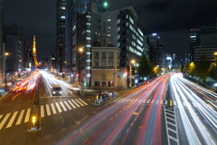田町のY字路