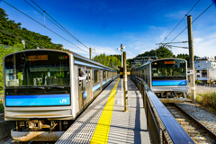 20240721 仙石線（松島海岸駅ホーム）