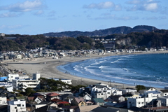 長谷寺から望む由比ガ浜
