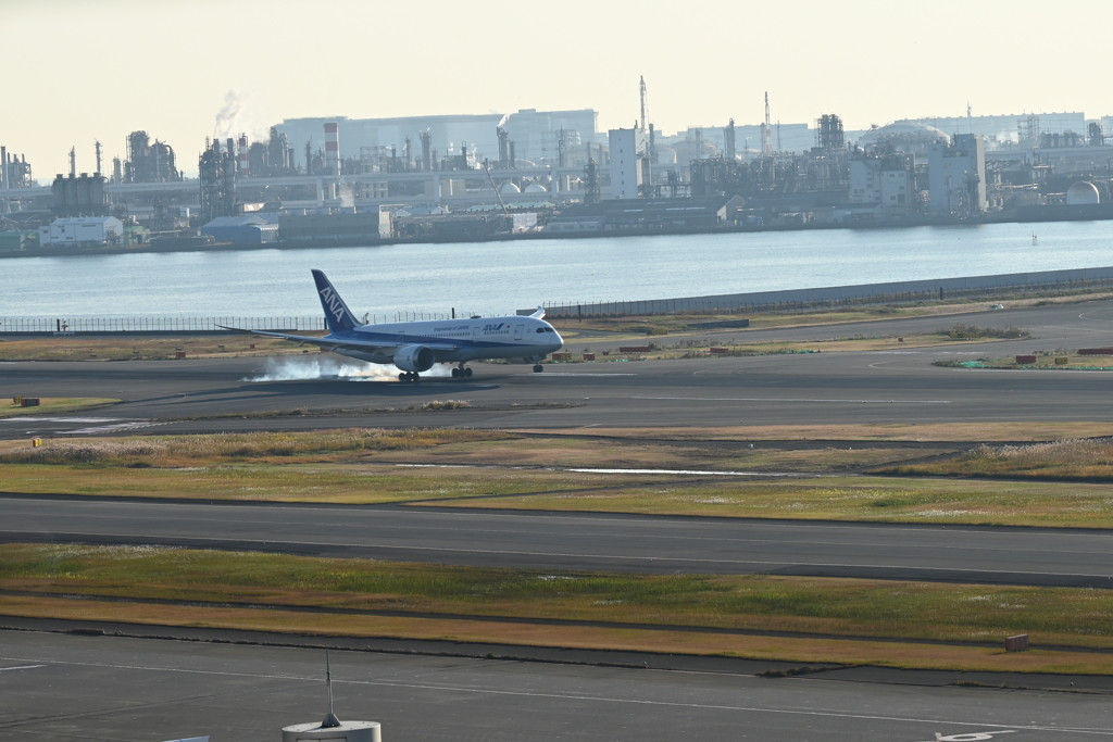 羽田空港第二ターミナル展望デッキから