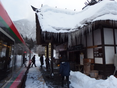 冬の湯野上温泉駅