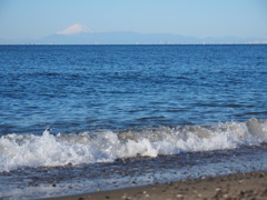 浜辺の富士