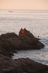夜明けの海