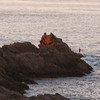 夜明けの海