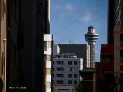 Valley between buildings